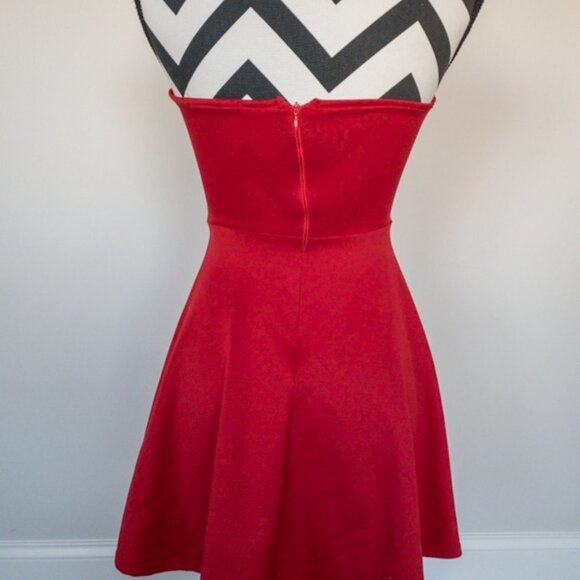 Sexy Red Papya Dress Sz M - Picture 6 of 10